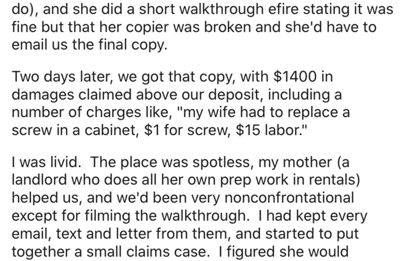 if the harry potter song had lyrics lyrics - do, and she did a short walkthrough efire stating it was fine but that her copier was broken and she'd have to email us the final copy. Two days later, we got that copy, with $1400 in damages claimed above our 