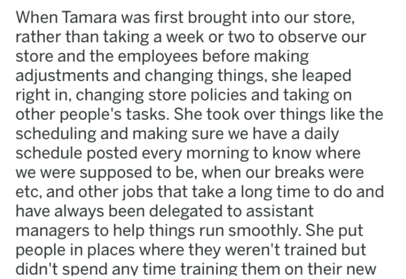 quotes on competition and jealousy - When Tamara was first brought into our store, rather than taking a week or two to observe our store and the employees before making adjustments and changing things, she leaped right in, changing store policies and taki