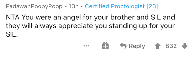 number - Padawan PoopyPoop 13h Certified Proctologist 23 Nta You were an angel for your brother and Sil and they will always appreciate you standing up for your Sil. 832