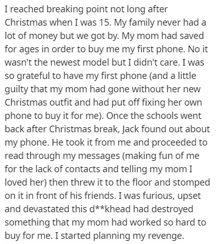 feeling alone with cancer - I reached breaking point not long after Christmas when I was 15. My family never had a lot of money but we got by. My mom had saved for ages in order to buy me my first phone. No it wasn't the newest model but I didn't care. I 