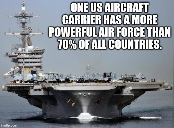 uss carl vinson in vietnam - One Us Aircraft Carrier Has A More Powerful Air Force Than 70% Of All Countries imgflip.com