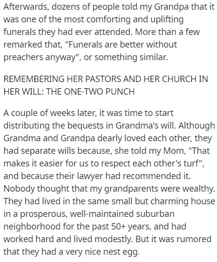 enfp happy - Afterwards, dozens of people told my Grandpa that it was one of the most comforting and uplifting funerals they had ever attended. More than a few remarked that, "Funerals are better without preachers anyway", or something similar. Rememberin