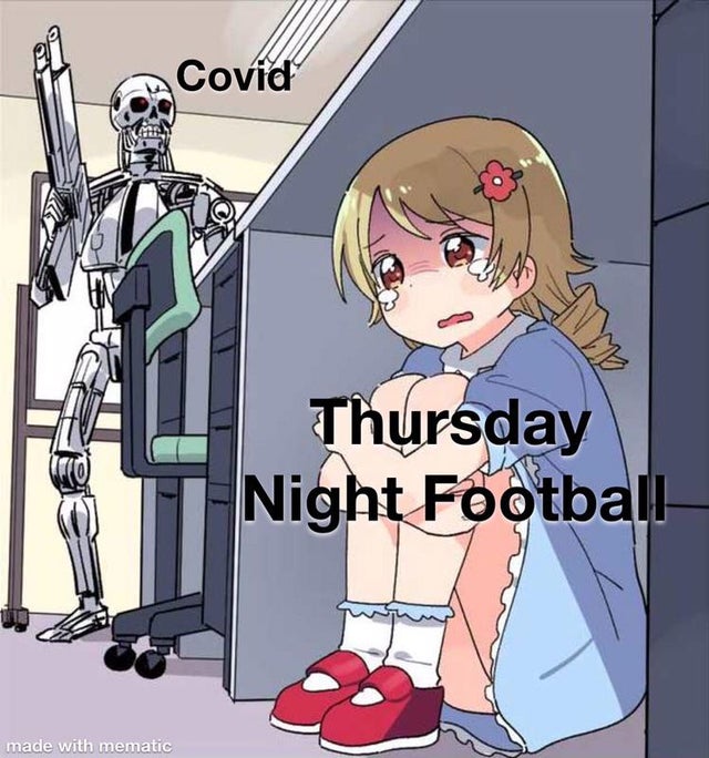 dream memes minecraft - Covid Hy Thursday Night Football made with mematic