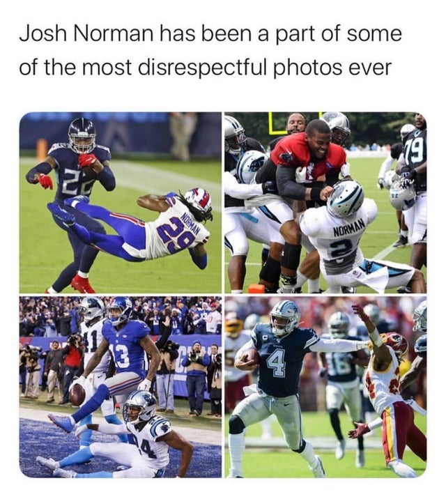 american football - Josh Norman has been a part of some of the most disrespectful photos ever Zy Ndaman Norman 29