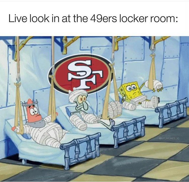 san francisco 49ers - Live look in at the 49ers locker room 0 000 Onflmemes Ig