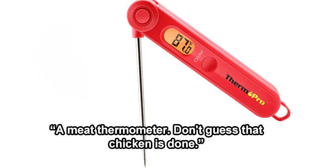 unusual instruments - 86 ThermoPro 'A meat thermometer. Don't guess that chicken is done.