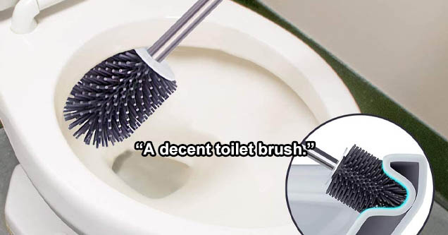 Ca decent toilet brush.