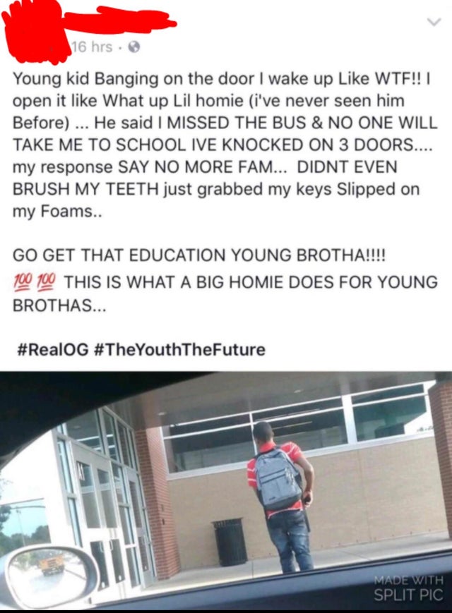 not the hero we deserve but the hero we need memes - 16 hrs. Young kid Banging on the door I wake up Wtf!!! open it What up Lil homie i've never seen him Before ... He said I Missed The Bus & No One Will Take Me To School Ive Knocked On 3 Doors.... my res