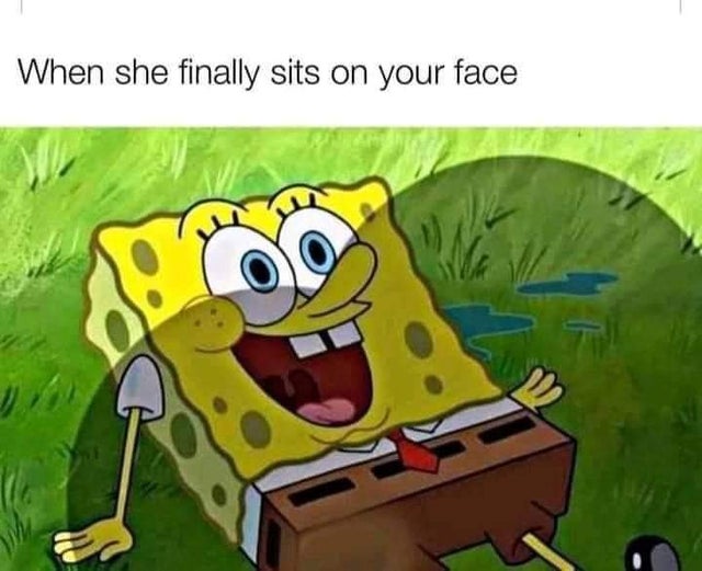 dirty-memesshe finally sits on your face - When she finally sits on your face