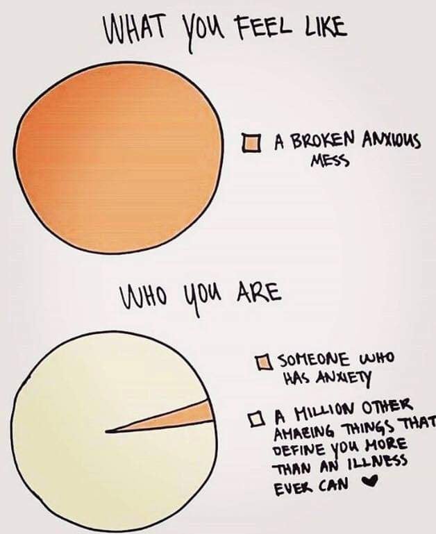 broken anxiety - What You Feel O A Broken Anxious Mess Who you Are Someone Who Has Anxiety G O A Million Other Amaeing Things That Define You More Than An Illness Evek Can