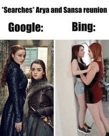 arya and sansa meme - Searches Arya and Sansa reunion Google Bing