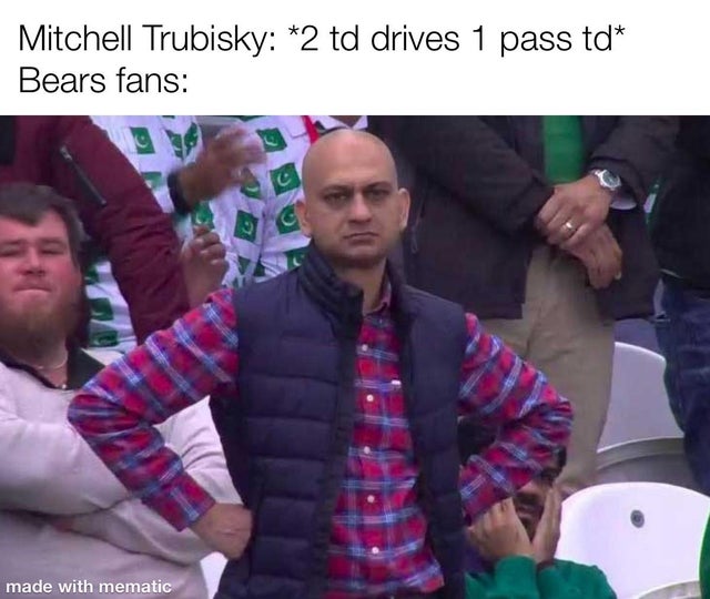 titanfall grunt meme - Mitchell Trubisky 2 td drives 1 pass td Bears fans made with mematic