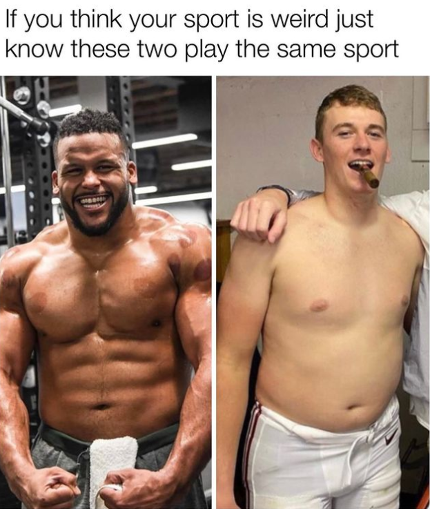 aaron donald - If you think your sport is weird just know these two play the same sport