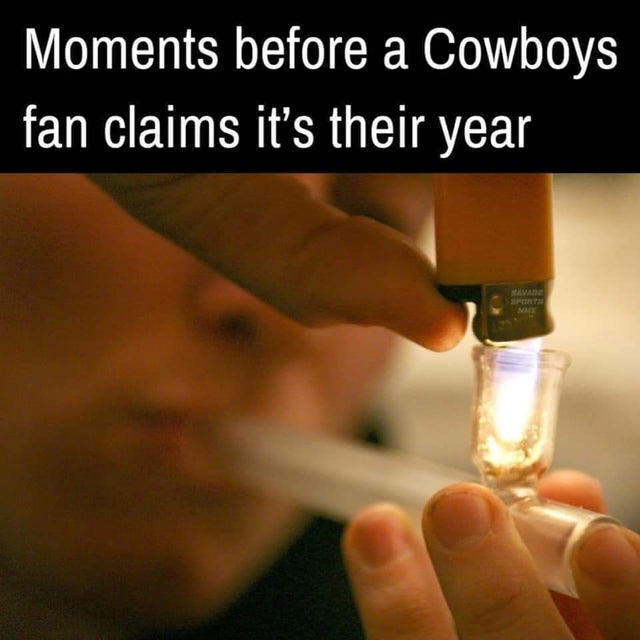 crack drug - Moments before a Cowboys fan claims it's their year Emade Sports