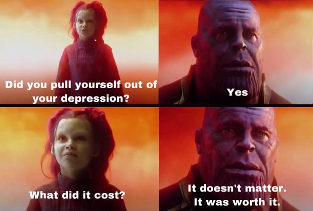 bobby shmurda daft punk meme - Did you pull yourself out of your depression? Yes What did it cost? It doesn't matter. It was worth it.