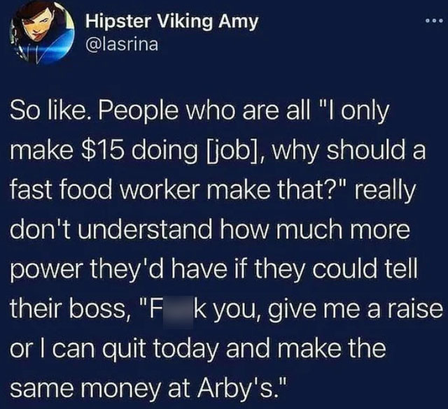 left handed chess - co Hipster Viking Amy So . People who are all "I only make $15 doing job, why should a fast food worker make that?" really don't understand how much more power they'd have if they could tell their boss, "F k you, give me a raise or I c