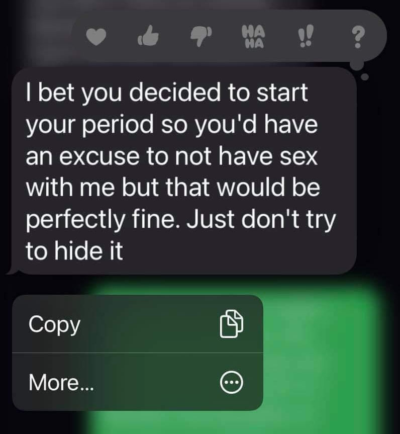 nice guys, gals -lyrics - Ha ? I bet you decided to start your period so you'd have an excuse to not have sex with me but that would be perfectly fine. Just don't try to hide it Copy More... O