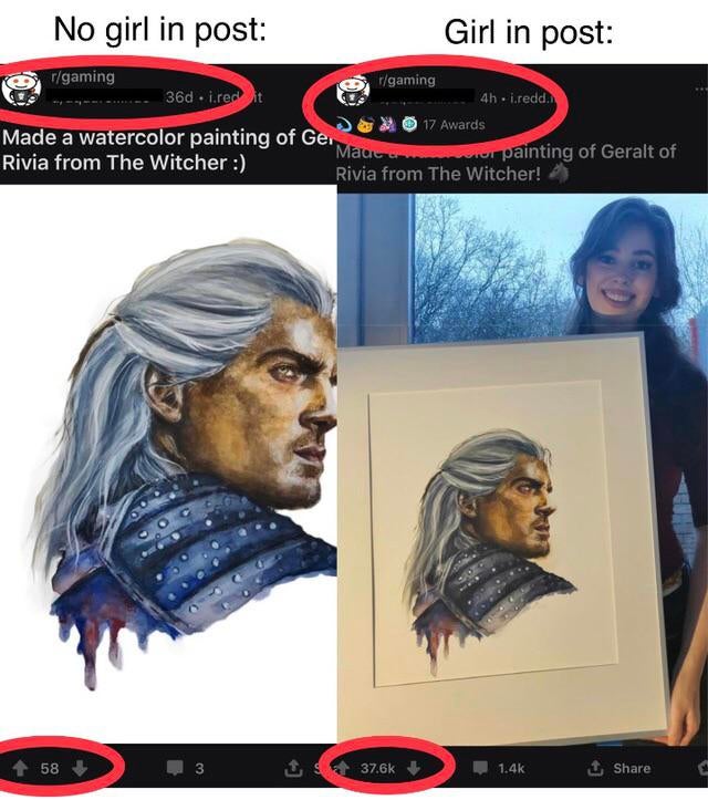 twisted memes - made a watercolor painting of geralt - No girl in post Girl in post rgaming rgaming 36d .i.redit 4h.i.redd. 17 Awards Made a watercolor painting of Ge. Maur Rivia from The Witcher Dior painting of Geralt of Rivia from The Witcher! 58 3 1