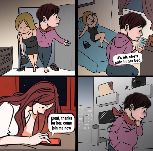 bts meme comic - it's ok, she's safe in her bed In great, thanks for her. come join me now