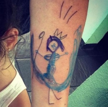 parents get tattoos of childrens drawings