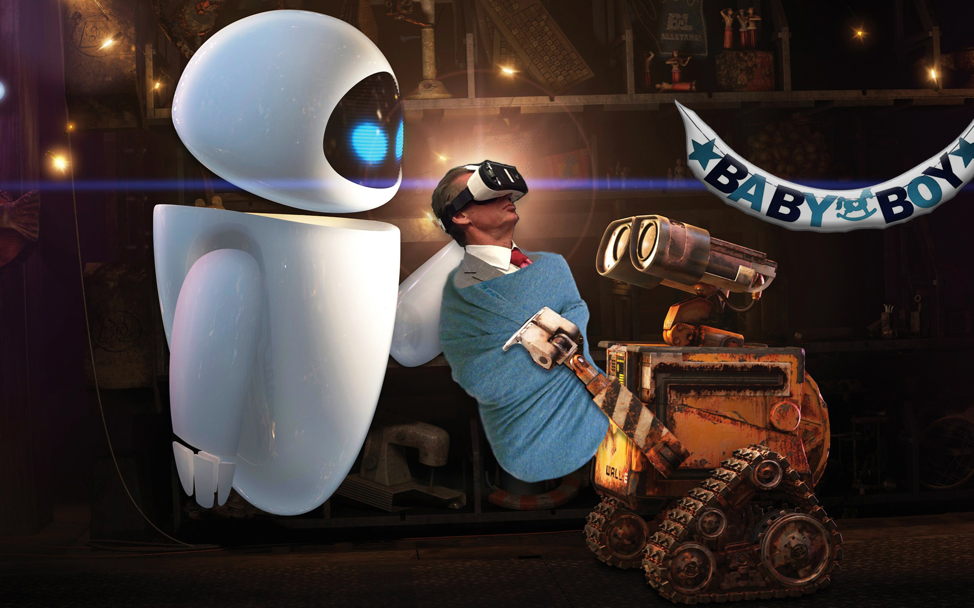 Wall-E and Eve Conceive!