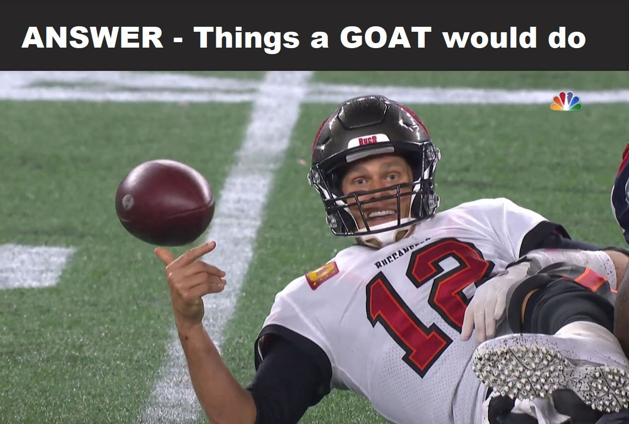 Answer - Things a GOAT would do