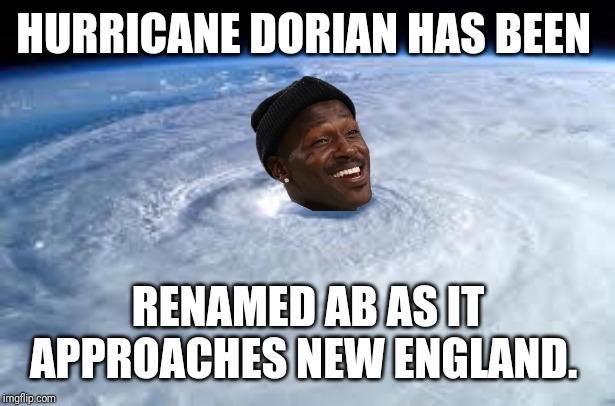 Antonio Brown and Hurricane Dorian Meme