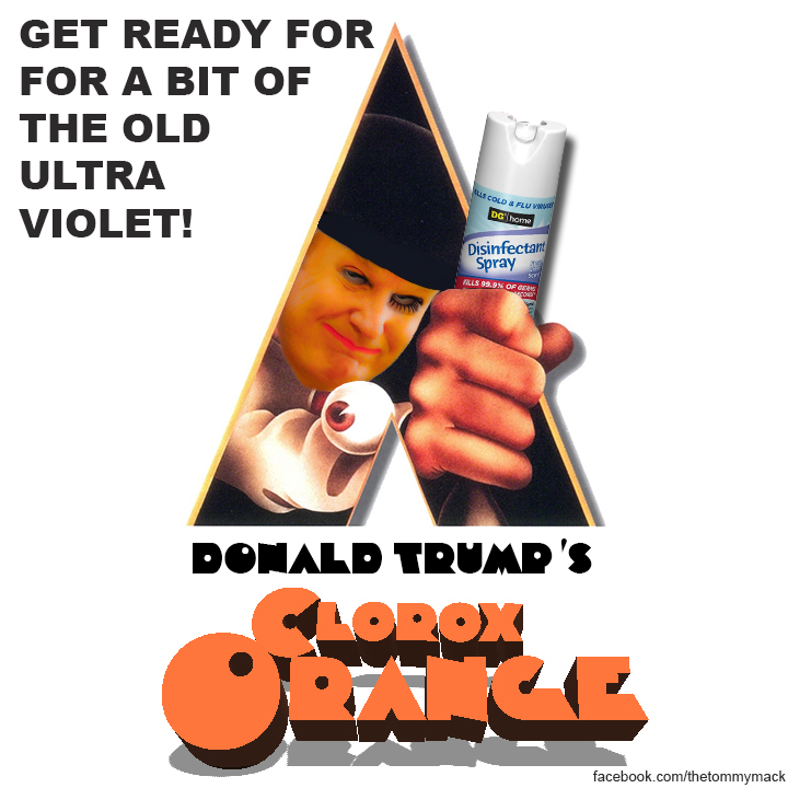 A dead on recreation of the Clockwork Orange poster, but updated to 2020.