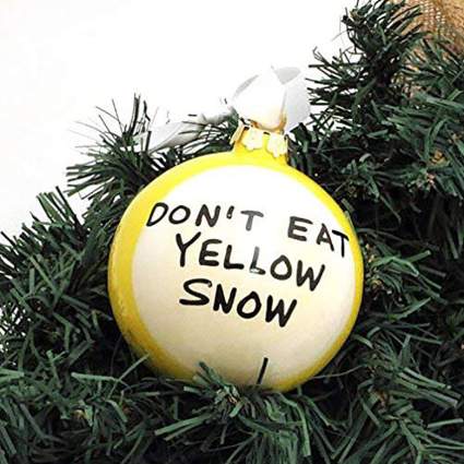 christmas ornament - Don'T Eat Yellow Snow