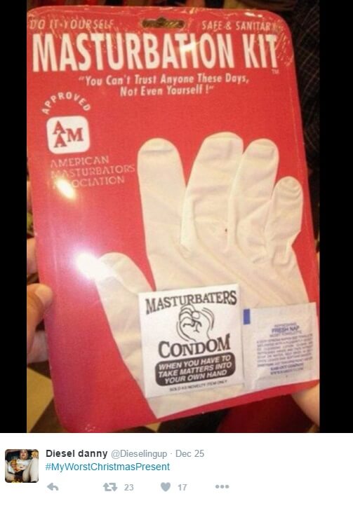 worst christmas gifts - Do It Yourself Safe & Sanitar Masturbahon Kit "You Can't Trust Anyone These Days, Not Even Yourself!" Ove, Am American Masturbators Ociation Masturbaters Condom When You Have To Take Matters Into Your Own Hand Diesel danny Dec 25 2