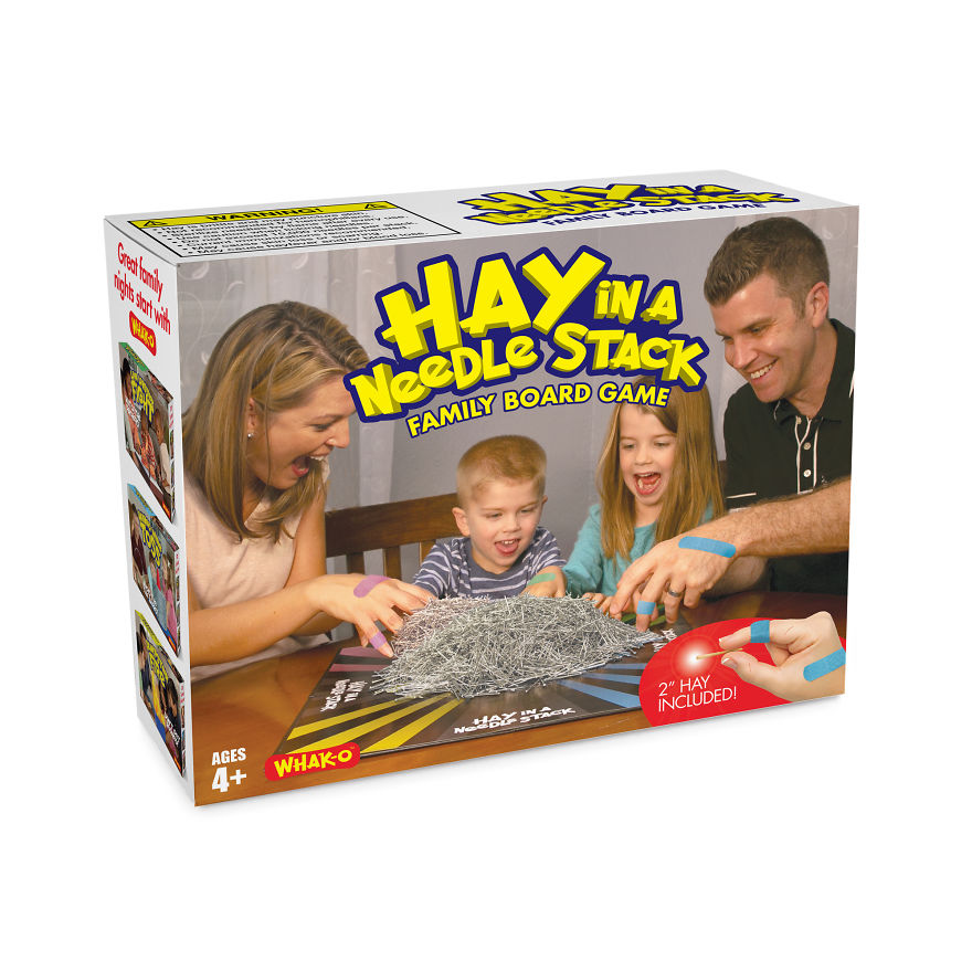 play - Sayina Ldle Stack Y Board Game Family Boa 2" Hay Included! Nack Ages 4 WhakO