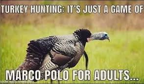 wild turkey - Turkey Hunting It'S Just A Game Of Marco Polo For Adults...