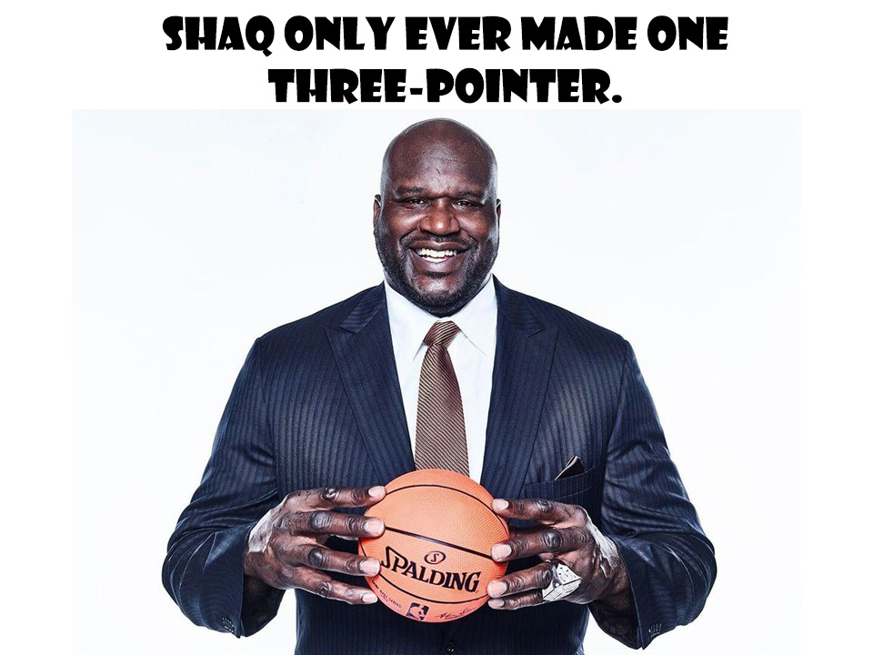 shaquille o neal papa johns - Shaq Only Ever Made One ThreePointer. Jpalding