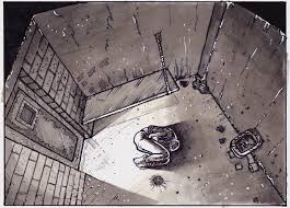 jail cell drawing