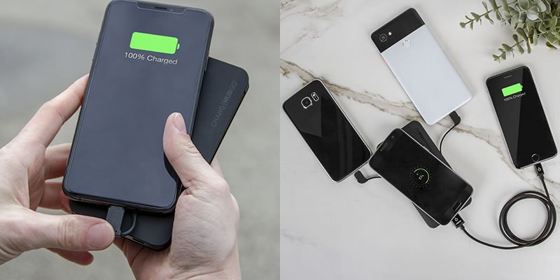 ChargeHub Go+ Wireless Power Bank with Charging Cables - 100% Charged Og