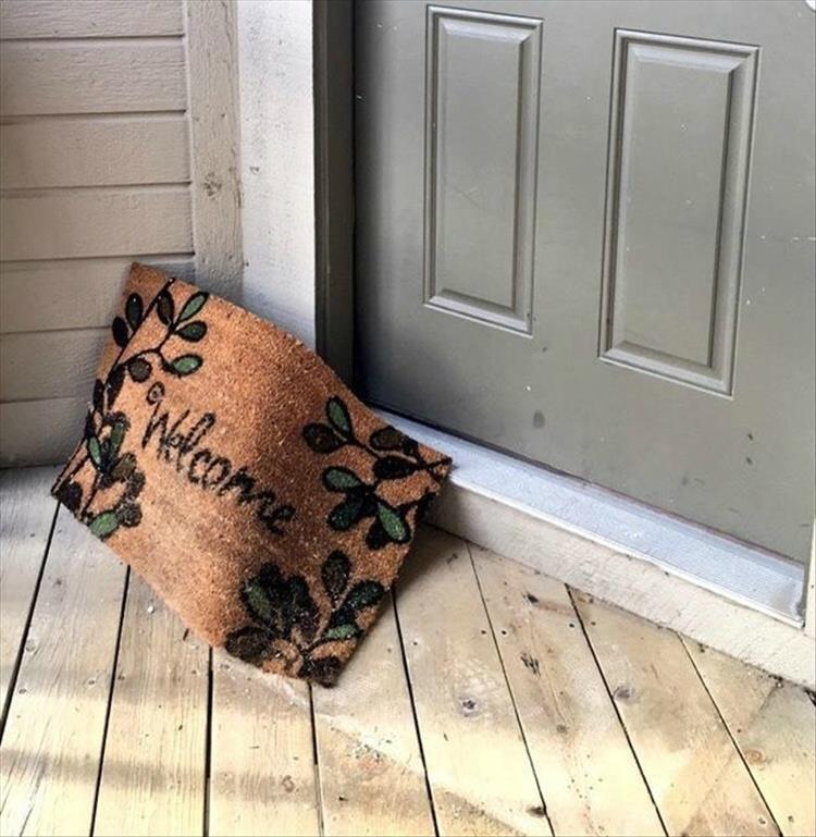 hide package in front door