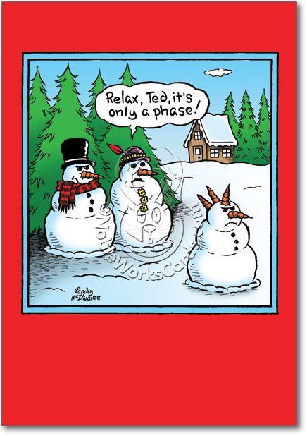 humor funny christmas cards - Relax, Ted, it's only a phase 10 Ranels MTlaudine