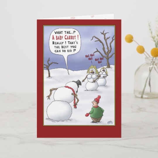 funny christmas cards - What The...? A Baby Carrot! Reallythat'S The Best You Can Do Kid ? Rat Hai