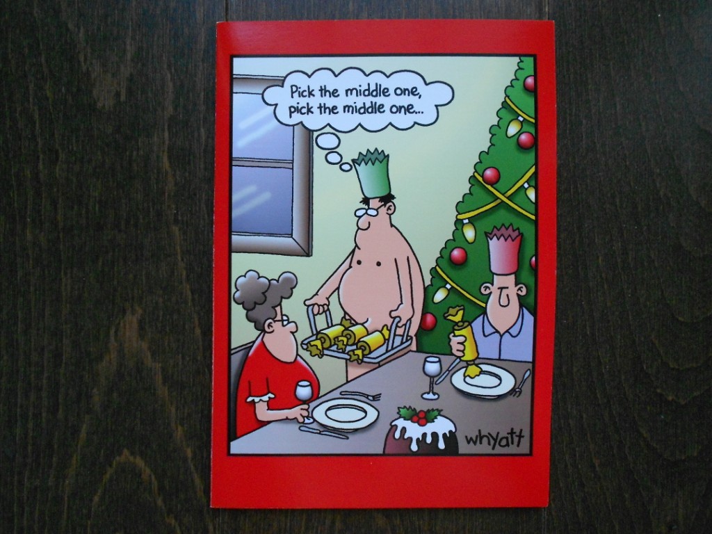 funny inappropriate christmas cards - Pick the middle one, pick the middle one... whyatt