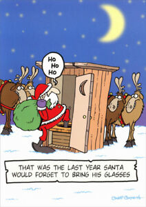 christmas funny - That Was The Last Year Santa Would Forget To Bring His Glasses