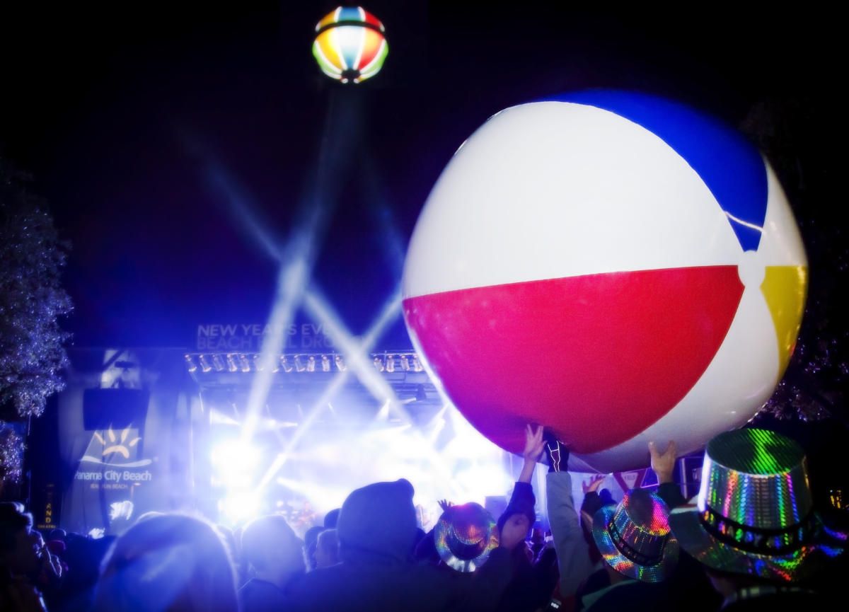 panama city beach ball drop - New Ye Seve Panama City Beach