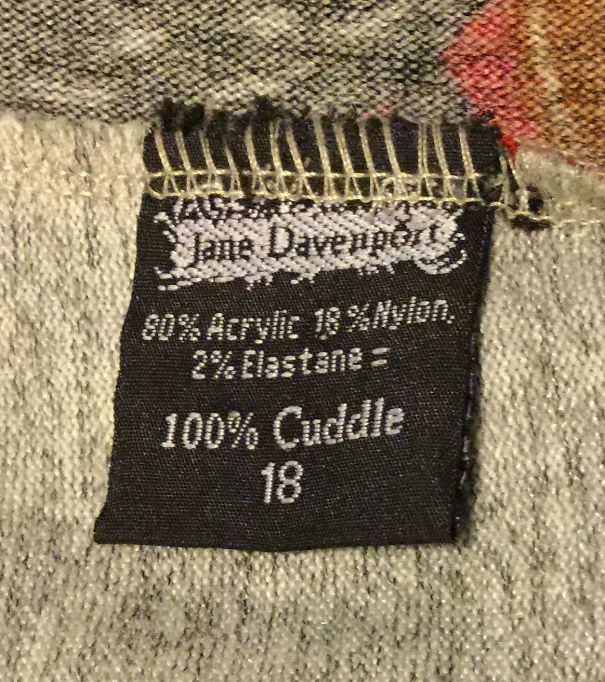 Hilarious Clothing Tags You've never noticed.