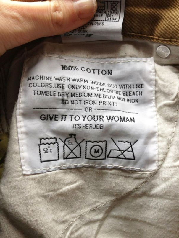 Hilarious Clothing Tags You've never noticed.