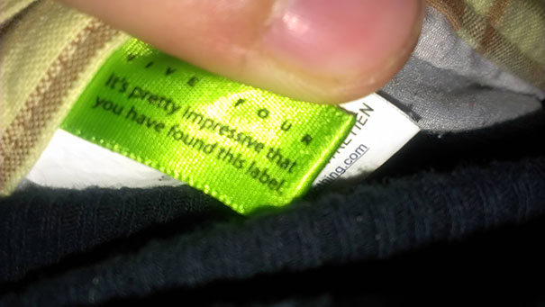 Hilarious Clothing Tags You've never noticed.