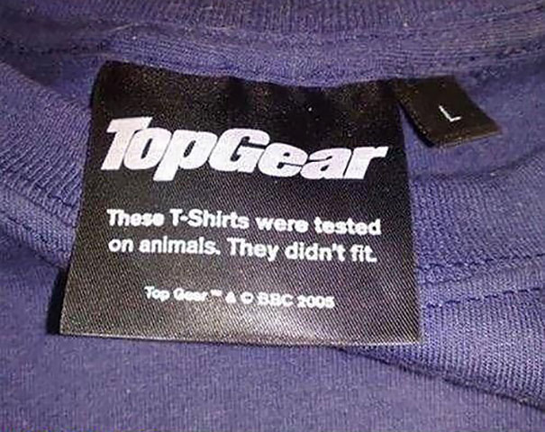 Hilarious Clothing Tags You've never noticed.