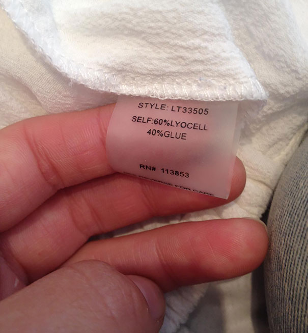 Hilarious Clothing Tags You've never noticed.