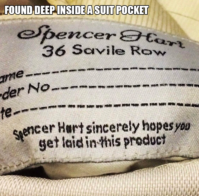 Hilarious Clothing Tags You've never noticed.