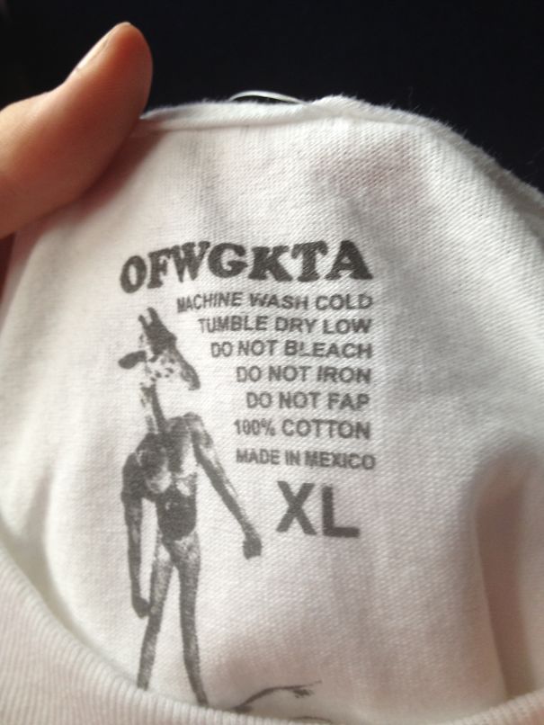 Hilarious Clothing Tags You've never noticed.