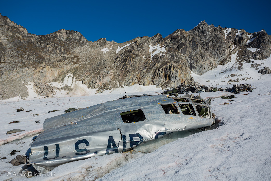 The Bomber Glacier is aptly named. It comes from the wreckage of a TB-29 Superfortress that crashed on the glacier at the end of a training mission in 1957, killing six of the 10 crewmembers. Located deep in a rugged expanse of mountains north of Palmer, the airplane, strewn across the ice, has sat where it touched down for more than 60 years ago, a memorial to those onboard and a curious target for hikers looking to venture into some of Alaska's most quintessential wilderness.