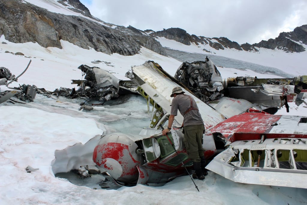 Six of the crew members were killed immediately, but Staff Sergeant Calvin K. Campbell, fighting off his own injuries, pulled three other survivors from the wreck and got them to shelter — wrapping them in parachutes and sleeping bags to protect them from the ongoing storm until rescuers could arrive in a helicopter.